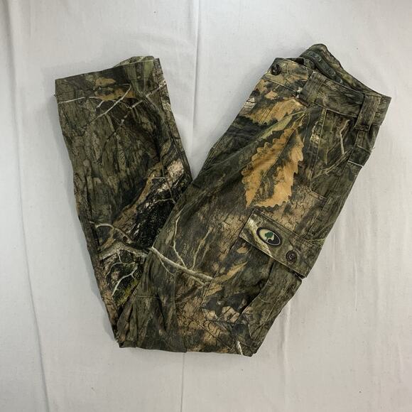 Mossy Oak Camo Pants Mens Medium Cargo Relaxed Baggy Streetwear Y2K Vintage - Picture 1 of 10